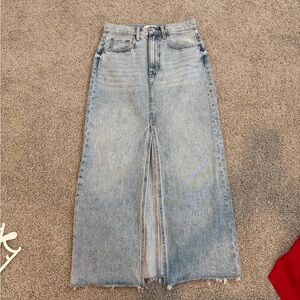 Pistola Denim Midi Skirt